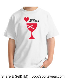 Love From Virginia - YOUTH T-shirt Design Zoom
